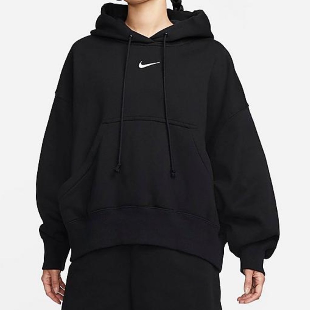 Nike oversized black hoodie size large